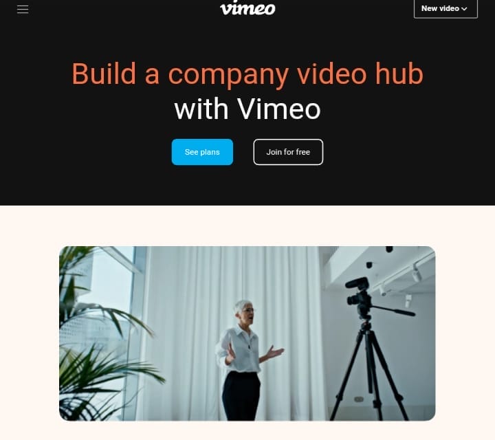 Vimeo is a free video hosting platforms