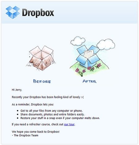 Drop Box Email Marketing