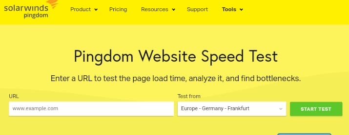 pingdom pagespeed 