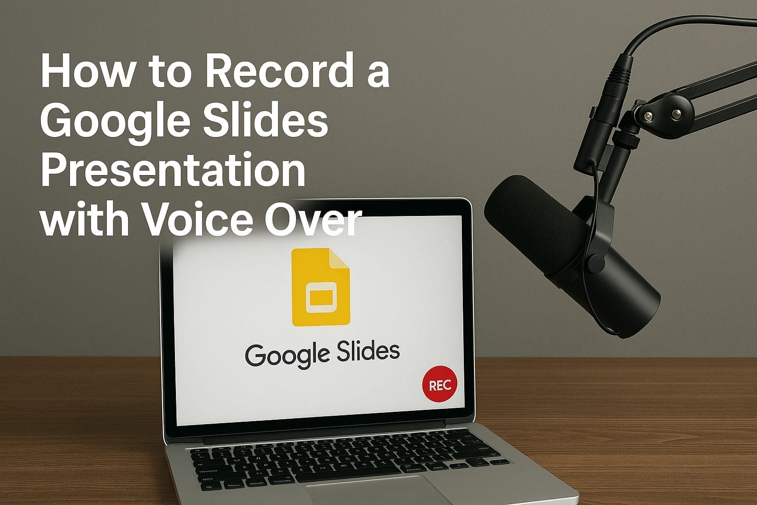 How to record a Google Slides Presentation with voice over