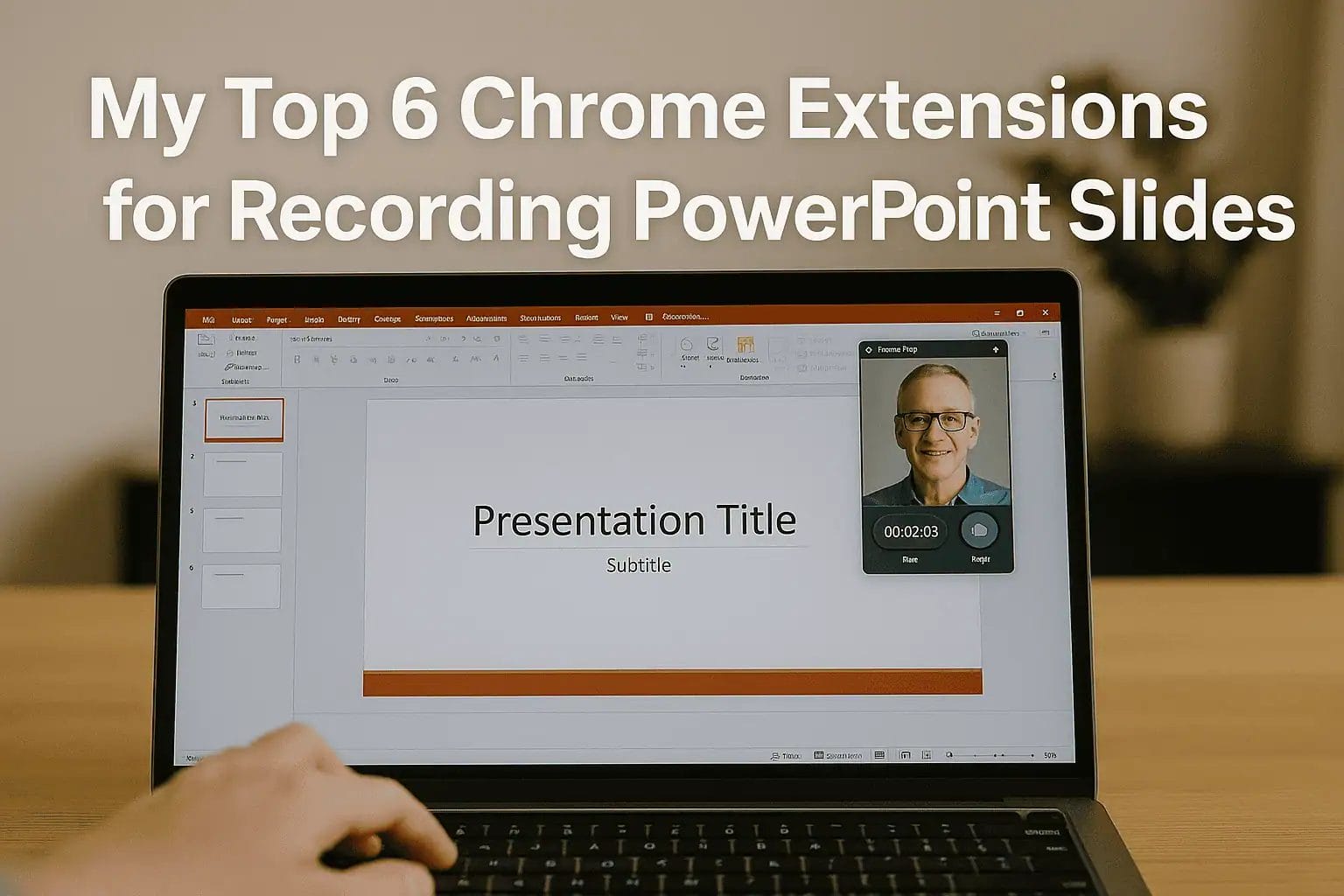 Chrome extension for recording PowerPoint slides