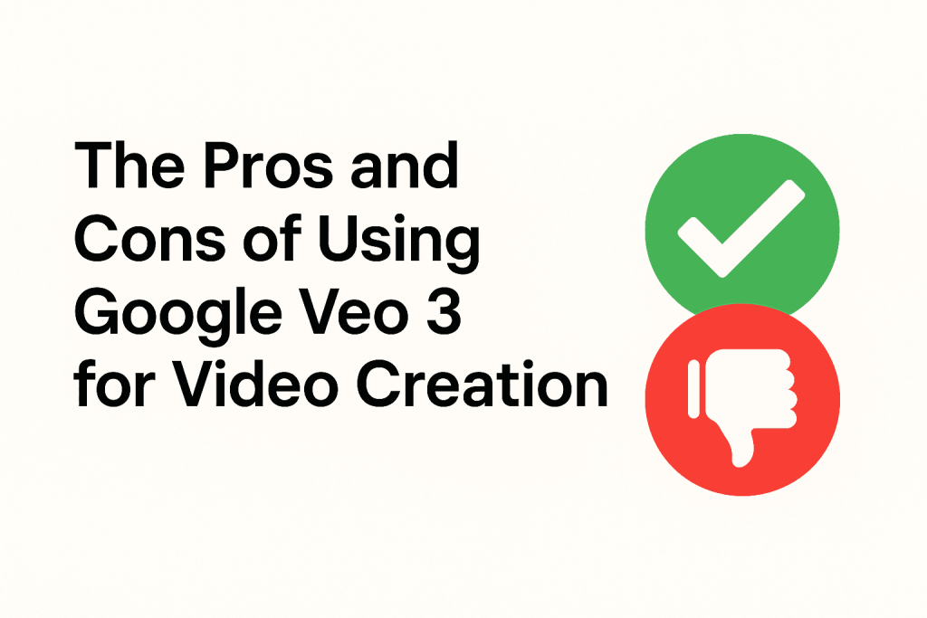 The Pros and Cons of Using Google Veo 3 for Video Creation